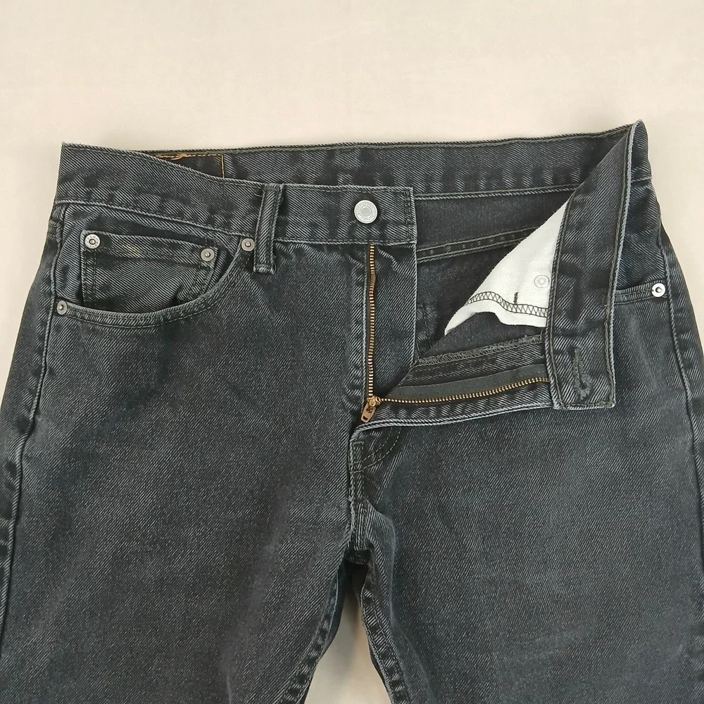 Vintage Levis 505 32x28 Mens Jeans Faded Black‎ FLAWS City Straight Grunge
